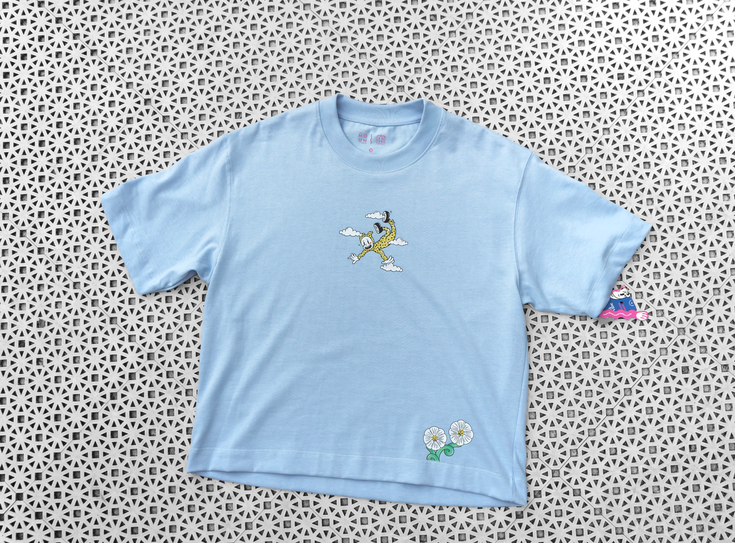 Camiseta "Wiggly is falling" - Azul Cielo *oversize