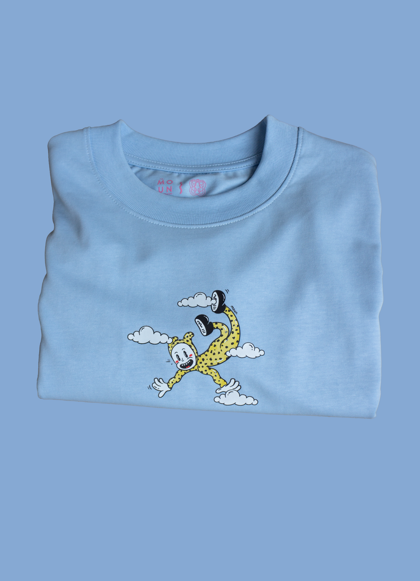 Camiseta "Wiggly is falling" - Azul Cielo *oversize