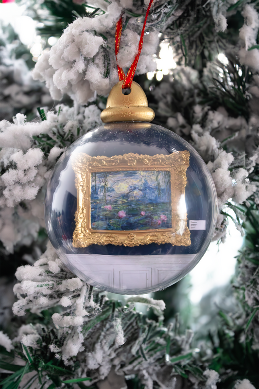 Art Christmas Ball - Claude Monet Nenúfares, 1920 "Lirios De Agua Azul"